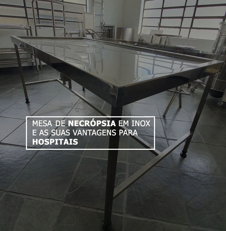 Mesa de necrópsia em inox e as suas vantagens para hospitais