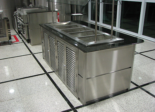 Armário em aço inox para cozinha industrial